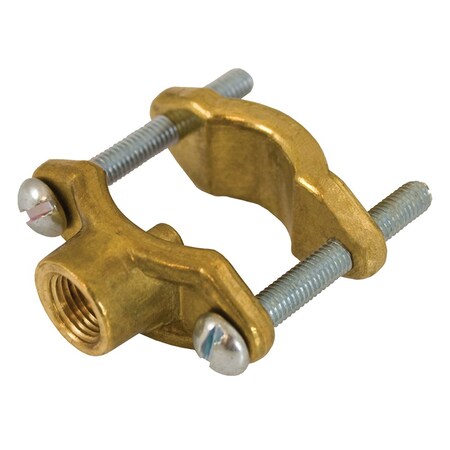 1/8 In. Brass Saddle Clamp, Lead Free